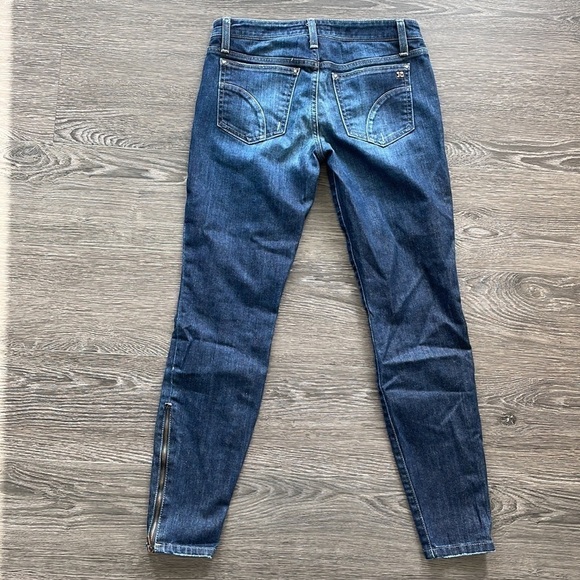 Sz26 Joe’s Jeans Ankle Chelsea in Halle Wash zipper Hem Denim in VGUC - Picture 5 of 14